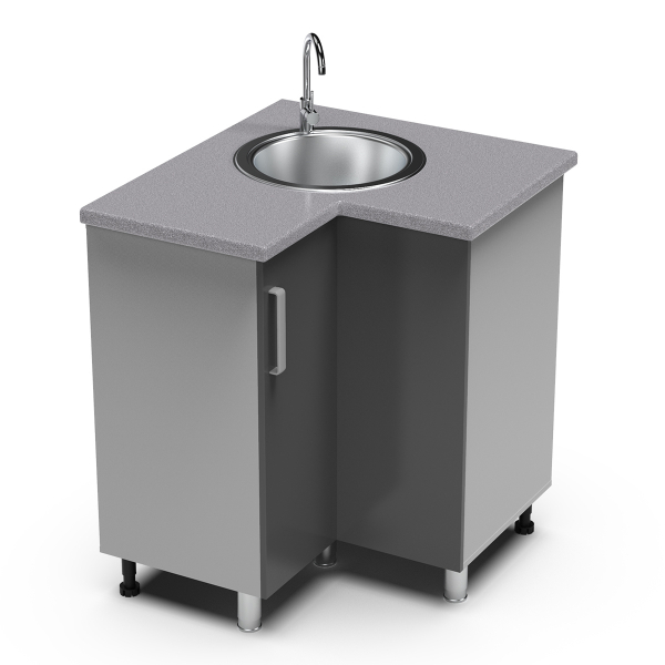 Купить угловая мойка 850х850 угол прямой танго умп - 5 059 руб.