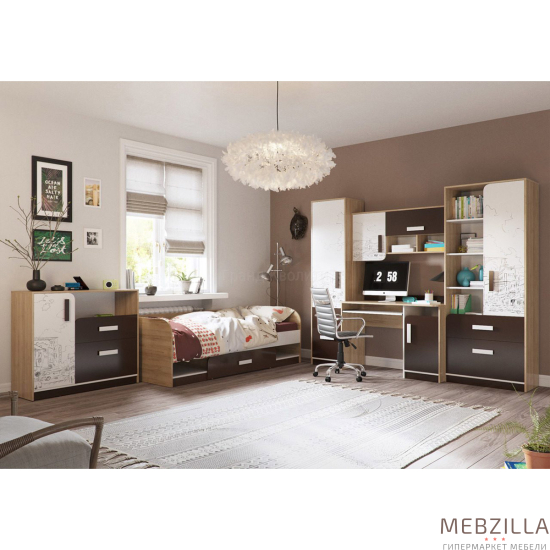 Купить комод с дверкой арабика 4-44260 - 8 760 руб.
