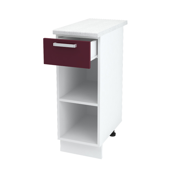Купить шкаф напольный с одним ящиком юлия шн1я 300 б/ст - 3 304 ₽