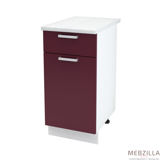 Купить шкаф напольный с одним ящиком модена шн1я 400 б/ст - 3 591 ₽