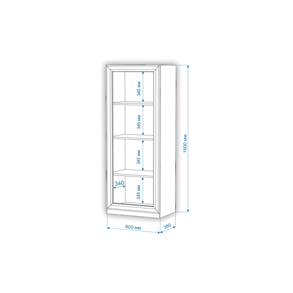 Купить витрина высокая втн-фс-фг nobile - 15 190 ₽