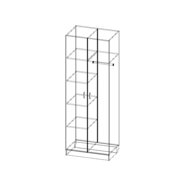 Купить шкаф двухстворчатый шр-261 - 9 260 ₽
