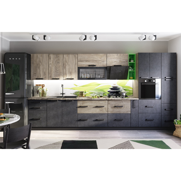 Купить шкаф напольный торцевой открытый левый крафт шнтол - 1 752 ₽