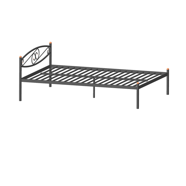 Купить кровать металлическая волна - 16 274 руб.