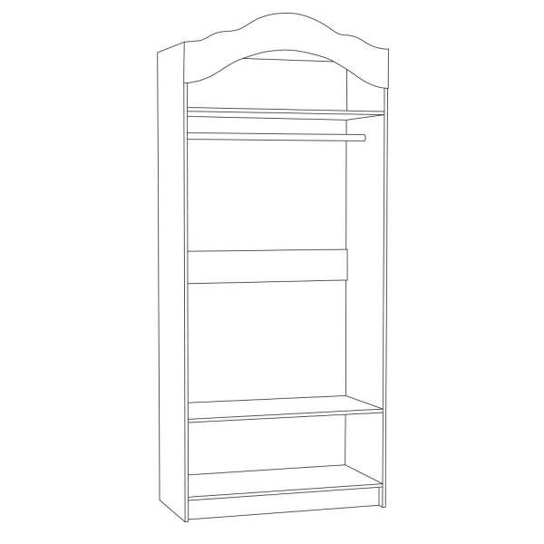 Купить шкаф двухстворчатый 13.195 роуз - 14 133 руб.