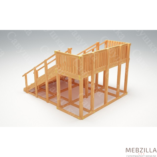 Купить зимняя деревянная горка савушка зима wood 4 - 109 900 руб.