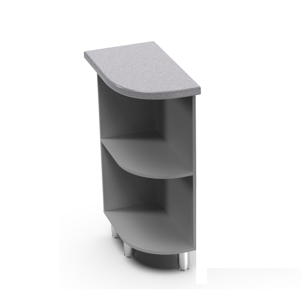 Купить шкаф напольный радиусный закрытый левый крафт шнрл - 9 956 ₽