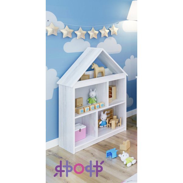 Купить стеллаж домик для кукол - 3 140 ₽