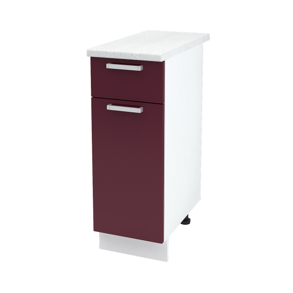 Купить шкаф напольный с одним ящиком джулия шн1я 300 б/ст - 3 060 ₽