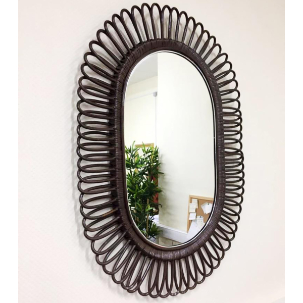 Купить зеркало из натурального ротанга 50/03-м - 9 435 ₽