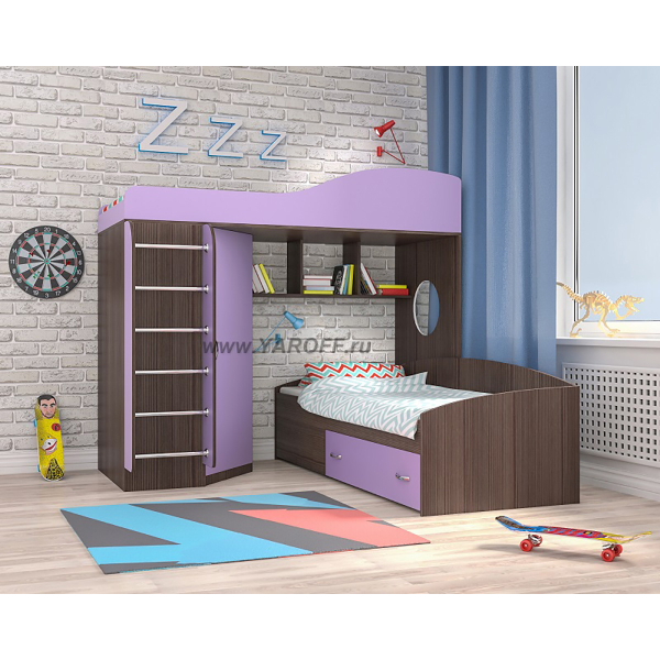 Купить кровать двухъярусная кадет 2 с металлической лестницей - 34 170 руб.