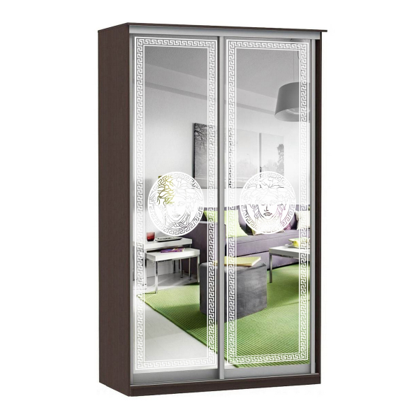 Купить шкаф-купе модерн 1776 (зеркало с пескоструем, 3 секции) - 51 066 руб.